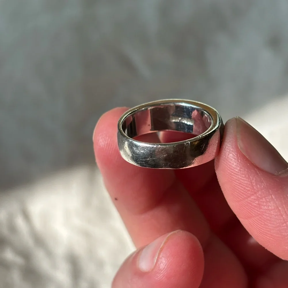 Turquoise and Opal Inlay Sterling Silver Ring Size 5 - Picture 4 of 5